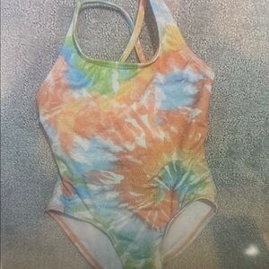 Colorful Tie-Dye Swimsuit